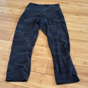 Lululemon Black Camouflage Leggings